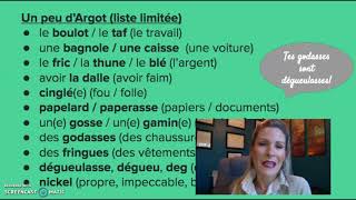 Argot Verlan amp Gros Mots Français French Slang amp Cuss Words [upl. by Jackqueline]