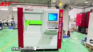 High Precision Enclosed Mini Fiber Laser Cutter for MetalSmall Size 6060 1390 metallasercutter [upl. by Docilu]