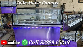 Coking Kitchen Equipment New Bain Marie Counter Food Counter Manufacturers Kolkata Call 8582965215 [upl. by Hajile]