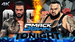 FULL MATCH — Roman Reigns vs Bronson Reed  BIG quotBRONSONquot VS OTC  WWE SMACKDOWN 2024  WWE 2K24 [upl. by Novehc]