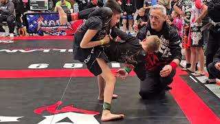 BJJ NoGi Kids Children  05102024  Armbar  ALEC vs ATTILA  NAGA Europe Grappling Championship [upl. by Noislla]