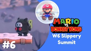 SLIPPERY SUMMIT  Mario vs Donkey Kong 2024 Classic Mode W6 100 Walkthrough [upl. by Rianna163]