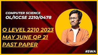 O Level 2210 2023 May June qp 21 Past Paper [upl. by Ieso]