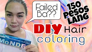 DIY na murang hair coloring product  MoNDES  Nicole Ann [upl. by Adnalor]