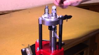 Installing Bullet Seater and Crimp Die in Turret Press [upl. by Comethuauc]