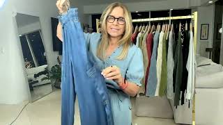 Peace Love World Lyocell Wide Leg PullOn Pant on QVC [upl. by Goodwin932]