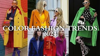 Color Fashion Trends 2024  Color Fashion Trends Fall 2023Winter 2024  2024 Fashion Trends [upl. by Olleina783]