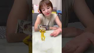 Bandar Mama ChocoBar laya 🥳 mini wood toy wood working art skill short cartoon viral trending [upl. by Rush865]