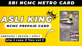 SBI NCMC Prepaid Transit Card Unboxing Features amp Complete Details  ATM  Online Shopping  Metro [upl. by Gibe]