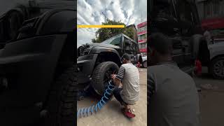 Thar Roxx Alloy wheels Upgrade 🔥  Mercedes alloys in thar roxx🔥  Modified Cars Tamil [upl. by Einatirb]