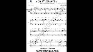 La Primavera Partitura Muy Fácil para Piano Principiantes [upl. by Jordan]