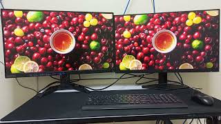 G2730 Lenovo and 27G4E AOC monitor test color VA and IPS monitor [upl. by Arv787]