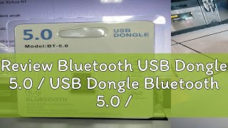 Review Bluetooth USB Dongle 50  USB Dongle Bluetooth 50  USB Bluetooth Receiver 50  Bluetooth [upl. by Weinberg]