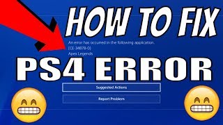 HOW TO Fix PS4 Error Code CE348780 quotAPEX Legendsquot Apex Error [upl. by Stetson]