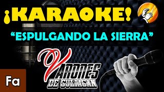 Espulgando la Sierra  Karaoke  Los Varones de Culiacan [upl. by Schach]