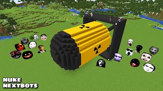 SURVIVAL NUKE BOMB HOUSE WITH 100 NEXTBOTS in Minecraft  Gameplay  Coffin Meme [upl. by Dlarej]