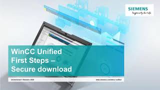 03  SIMATIC WinCC Unified  Secure project download [upl. by Johnath]