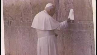 John Paul II Prayed at the Jewish Western Wall [upl. by Eenaj]