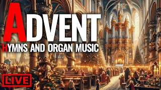 🔴 Hymns and Organ Music for ADVENT  Virtual Church [upl. by Hgielime]