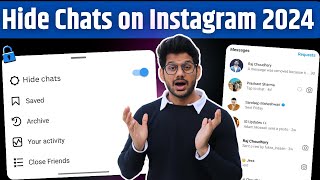 How to HIDE instagram Chats  Instagram Chats kaise Hide kare  instagram chats kaise chhupaye 2024 [upl. by Akinna]