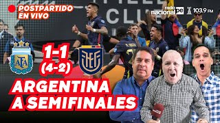 ARGENTINA vs ECUADOR EN VIVO POST PARTIDO DE COPA AMÉRICA SELECCIÓN ARGENTINA A SEMIS POR PENALES [upl. by Eatnoed]