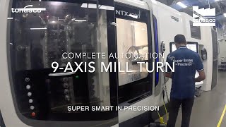 DMG Mori 9axis Mill Turn Complete Automation [upl. by Aramot]