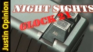 Glock 21 Night Sights Installation [upl. by Weathers617]