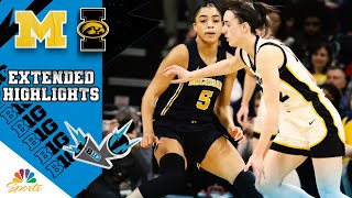 HIGHLIGHTS Michigan vs Iowa Caitlin Clark  Big Ten Womens Basketball  2152024  NBC Sports [upl. by Airehs]