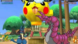 MUGEN VORE  MokuLucario vs Scolipede [upl. by Deroo]