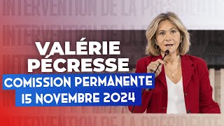 Intervention de Valérie PÉCRESSE  CP du 15 novembre 2024 [upl. by Wrigley700]