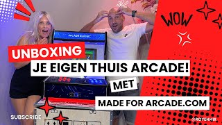 Unboxing van een thuis arcade en een kortingscode van Made For Arcade en een exclusieve Giveaway 🕹️ [upl. by Les]