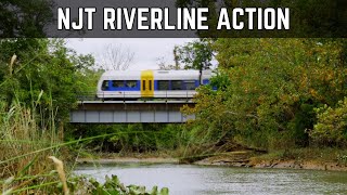 RiverLINE Trains  Roebling Fieldsboro and Bordentown [upl. by Adran]