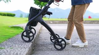 VOCIC Z62 Stride Mover Stylish 4 Wheel Aluminum Rollator Wallker [upl. by Dulla]