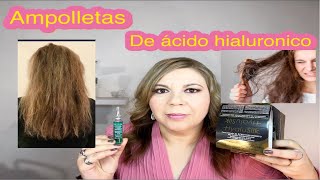 AMPOLLETAS NUTRAPEL HYALUSILK PARA REPARAR TU CABELLO MALTRATADO SECO SIN BRILLO Y PROCESADO 😱 [upl. by Leban713]