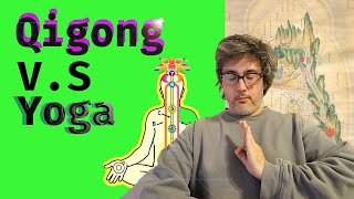 Qigong VS Yoga comparing Chakras Dantians and energetic physiology [upl. by Aeikan134]