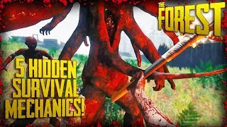 5 HIDDEN SURVIVAL MECHANICS  The Forest [upl. by Shaum406]