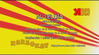 Aleluia Hallelujah  LEONARD COHEN  Karaoke en català  KARAOKAT [upl. by Hallam]