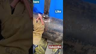 Argon welding pipe to weldolet joint [upl. by Yendis]