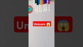 Draw easy unicorn ❤️trending drawing cartoondrawing viralshorts [upl. by Nolana]