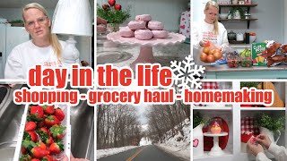 WINTER 2024  DAY IN THE LIFE  SHOPPING HOMEMAKING GROCERY HAUL  SPEND THE DAY WITH ME [upl. by Granthem]