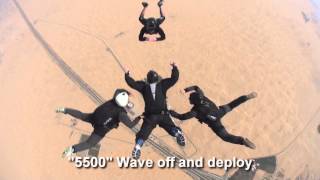 Category A AFF  Skydiving Training  Freefall Skills [upl. by Germaine]