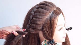 3 latest hairstyle for wedding guest  hairstyle for girls  open hairstyle  ponytail hairstyle [upl. by Morganstein472]