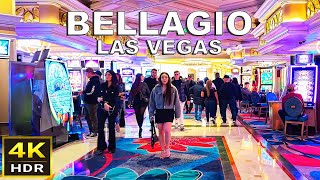 4K HDR Bellagio Las Vegas Walking Tour  Dec 2023  Las Vegas Nevada [upl. by Buzzell]