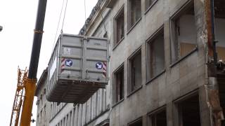 Stallaert afbraakwerk AXA gebouw Regentlaan Brussel [upl. by Qifar]