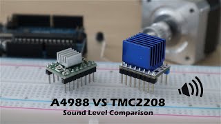 TMC2208 Vs A4988 Stepper Motor Driver Sound Level Comparison [upl. by Venterea871]