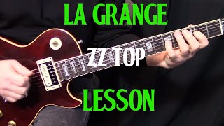 how to play quotLa Grangequot by ZZ Top  guitar lesson rhythm [upl. by Atinas]