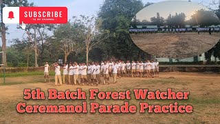 5th Batch Forest Watcher Ceremanol Parade Practice FTC TATTIHALLA 202425CanaraU KKFD [upl. by Ynagoham48]