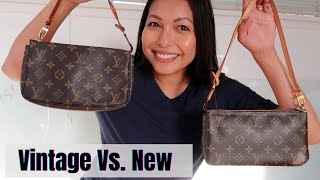 Pochette Accessoires Comparison  Vintage vs New Model [upl. by Ennylhsa]