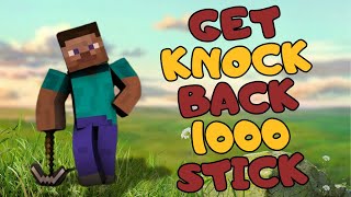 How to Get a Knockback 1000 Stick in Minecraft  Minecraft Tutorial 2024 [upl. by Eirrehc]