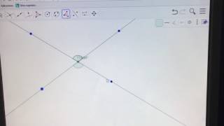 Ángulos opuestos por el vértice con Geogebra [upl. by Lemcke]